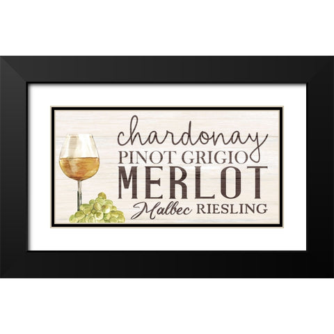 Chateau Panel 1 Black Modern Wood Framed Art Print with Double Matting by Allen, Kimberly