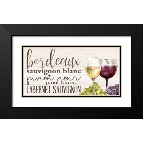 Chateau Panel 2 Black Modern Wood Framed Art Print with Double Matting by Allen, Kimberly