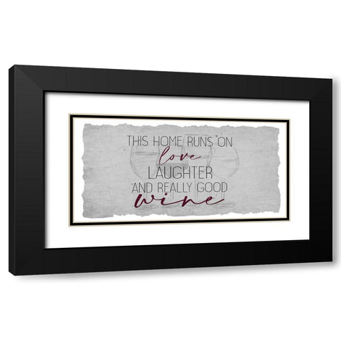 Really Good Wine Black Modern Wood Framed Art Print with Double Matting by Allen, Kimberly
