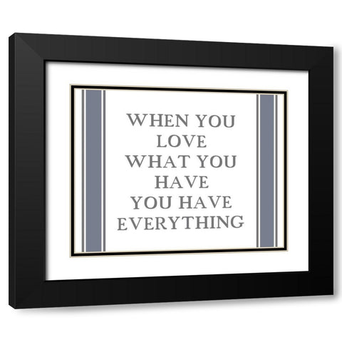 Homebody 4 Black Modern Wood Framed Art Print with Double Matting by Kimberly, Allen