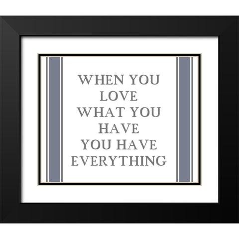 Homebody 4 Black Modern Wood Framed Art Print with Double Matting by Kimberly, Allen