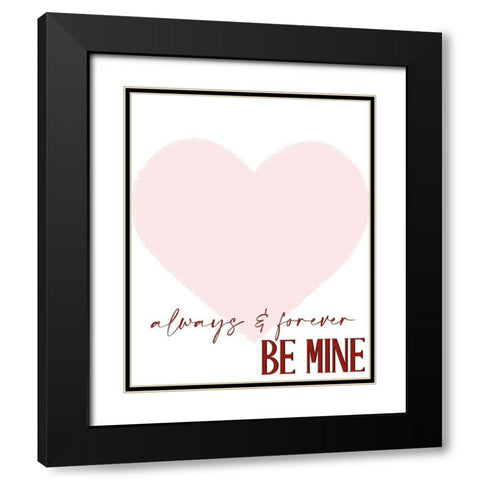 Always and Forever Black Modern Wood Framed Art Print with Double Matting by Allen, Kimberly