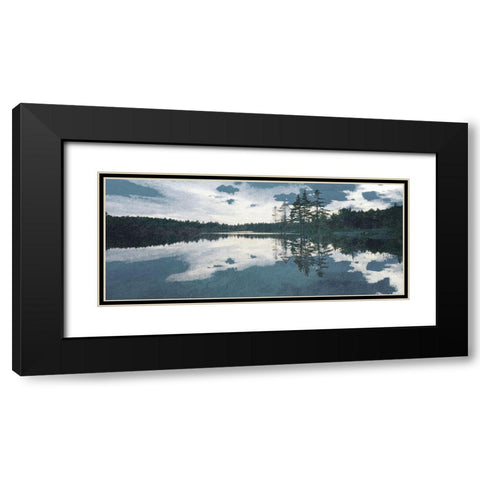 A Mountains Lake Black Modern Wood Framed Art Print with Double Matting by Kimberly, Allen