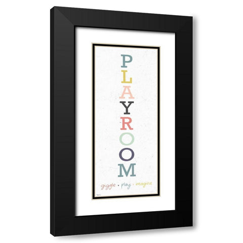 Playroom 2 Black Modern Wood Framed Art Print with Double Matting by Louise, Gigi