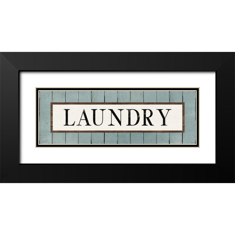 Laundry Black Modern Wood Framed Art Print with Double Matting by Louise, Gigi