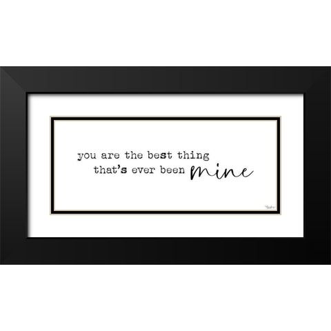 Best Thing Black Modern Wood Framed Art Print with Double Matting by Louise, Gigi