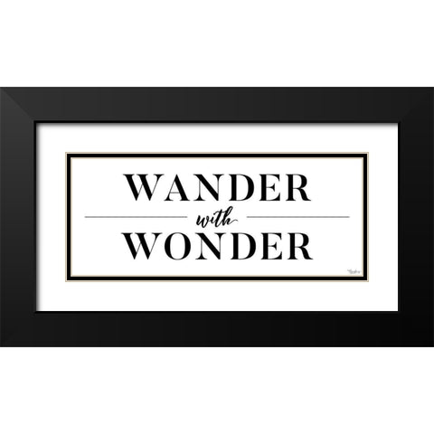 Wander Wonder Black Modern Wood Framed Art Print with Double Matting by Louise, Gigi