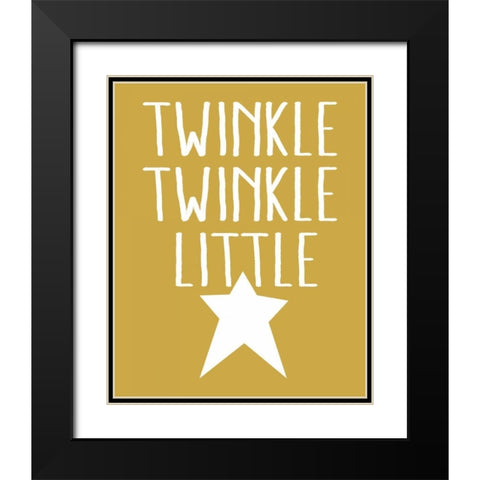 Twinkle Twinkle 2 Black Modern Wood Framed Art Print with Double Matting by Louise, Gigi