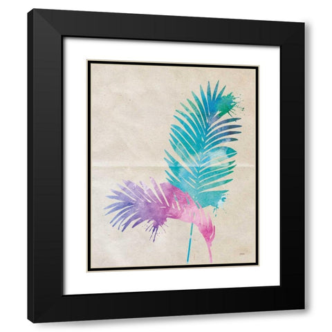 Acrea Palm Black Modern Wood Framed Art Print with Double Matting by Louise, Gigi