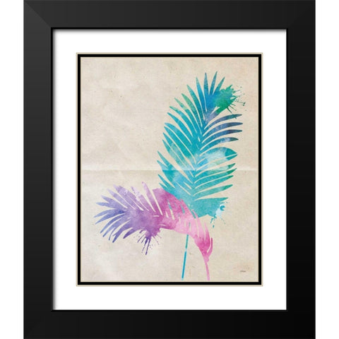 Acrea Palm Black Modern Wood Framed Art Print with Double Matting by Louise, Gigi