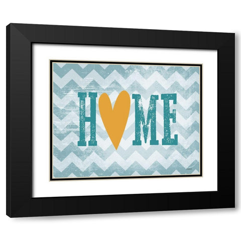 Home Heart Black Modern Wood Framed Art Print with Double Matting by Louise, Gigi