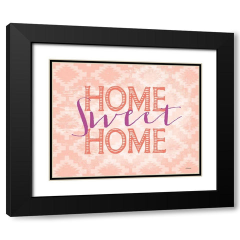 Home Sweet Black Modern Wood Framed Art Print with Double Matting by Louise, Gigi