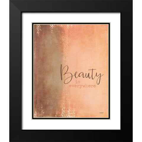 Beauty Is Everywhere Black Modern Wood Framed Art Print with Double Matting by Louise, Gigi