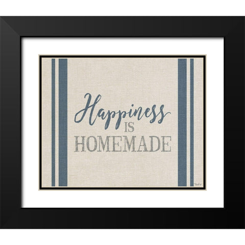 Happiness Homemade Black Modern Wood Framed Art Print with Double Matting by Louise, Gigi