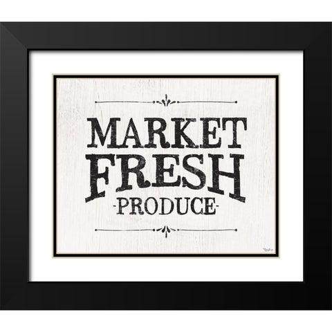 Market Fresh Black Modern Wood Framed Art Print with Double Matting by Louise, Gigi