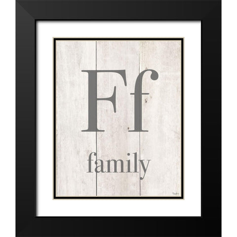 Family Black Modern Wood Framed Art Print with Double Matting by Louise, Gigi
