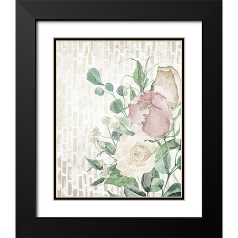 Neutral Flowers 2 Black Modern Wood Framed Art Print with Double Matting by Louise, Gigi