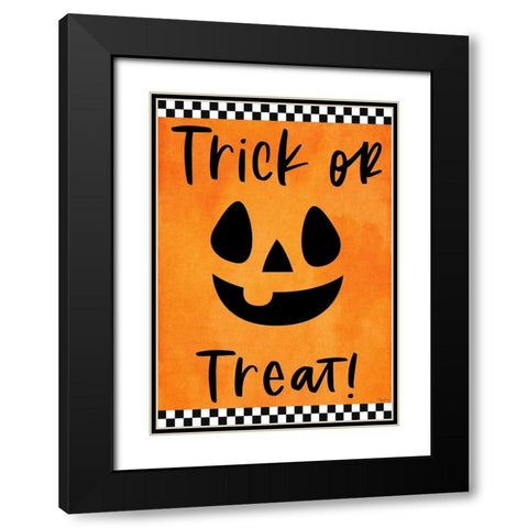 Tric Treat Jack Flag Black Modern Wood Framed Art Print with Double Matting by Louise, Gigi