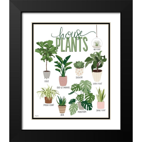 House Plants Black Modern Wood Framed Art Print with Double Matting by Louise, Gigi