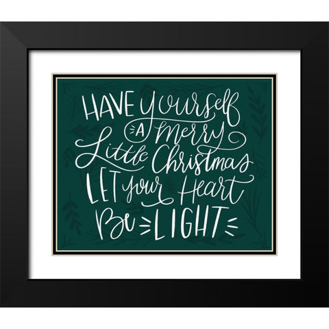 Be Light White Black Modern Wood Framed Art Print with Double Matting by Louise, Gigi