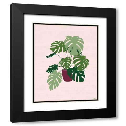 Big Plant Black Modern Wood Framed Art Print with Double Matting by Louise, Gigi
