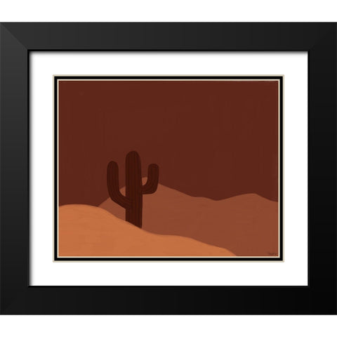 Earthen Landscape Black Modern Wood Framed Art Print with Double Matting by Louise, Gigi