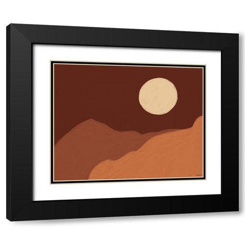 Earthen Landscape 2 Black Modern Wood Framed Art Print with Double Matting by Louise, Gigi