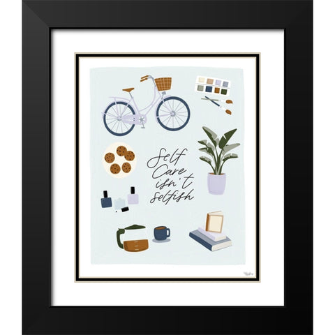 Isnt Selfish Black Modern Wood Framed Art Print with Double Matting by Louise, Gigi