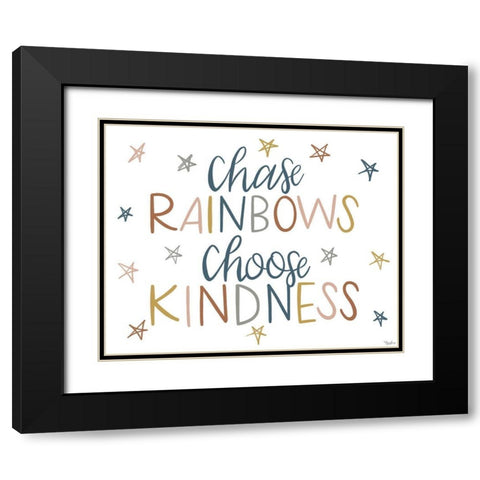 Chase Rainbows Fall Black Modern Wood Framed Art Print with Double Matting by Louise, Gigi