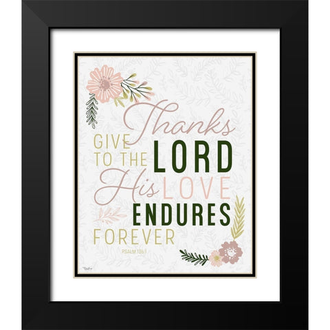 Thanks Lord Black Modern Wood Framed Art Print with Double Matting by Louise, Gigi