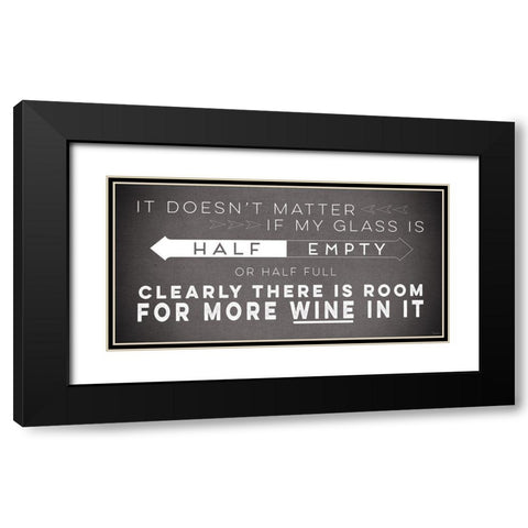 Glass Gray Black Modern Wood Framed Art Print with Double Matting by Louise, Gigi