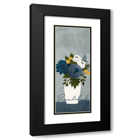Flower Beautiful Black Modern Wood Framed Art Print with Double Matting by Louise, Gigi