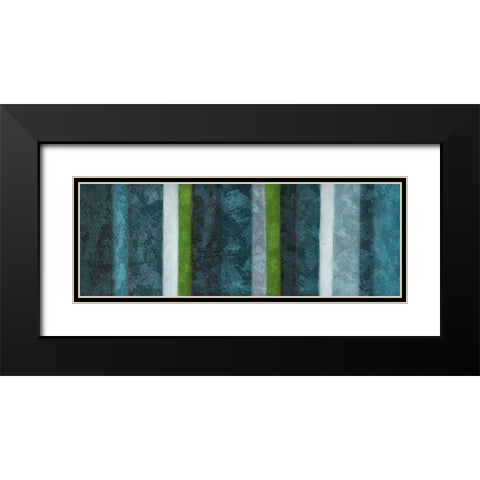 Morroccan Stripes Combined 1 Black Modern Wood Framed Art Print with Double Matting by Emery, Kristin