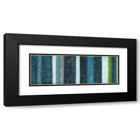 Morroccan Stripes Combined 2 Black Modern Wood Framed Art Print with Double Matting by Emery, Kristin