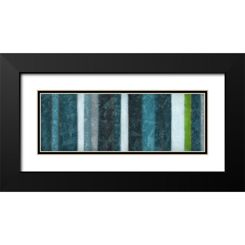 Morroccan Stripes Combined 2 Black Modern Wood Framed Art Print with Double Matting by Emery, Kristin