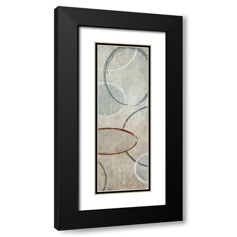 Mod I Black Modern Wood Framed Art Print with Double Matting by Emery, Kristin