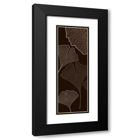 Dark Falling Flowers Black Modern Wood Framed Art Print with Double Matting by Emery, Kristin