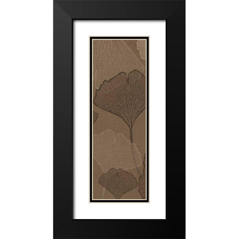 Falling Flowers II Black Modern Wood Framed Art Print with Double Matting by Emery, Kristin