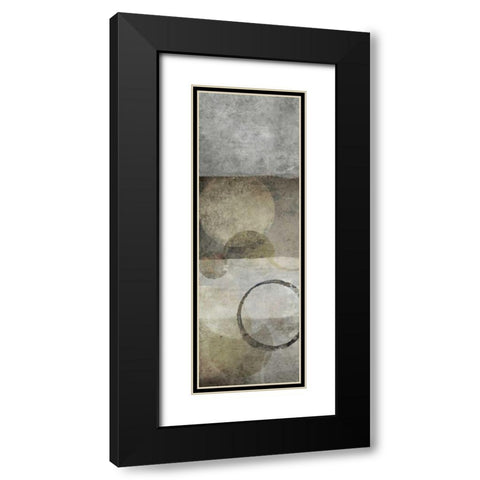 Circles and Patterns II Black Modern Wood Framed Art Print with Double Matting by Emery, Kristin
