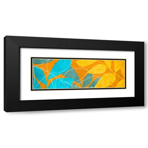 Leaves II Black Modern Wood Framed Art Print with Double Matting by Emery, Kristin