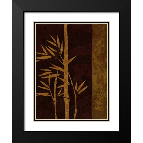 Deep Red Rectangle - Right Black Modern Wood Framed Art Print with Double Matting by Emery, Kristin