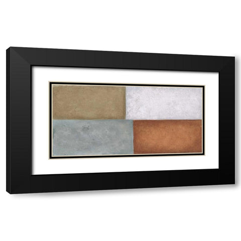 4Tile 2 Black Modern Wood Framed Art Print with Double Matting by Emery, Kristin