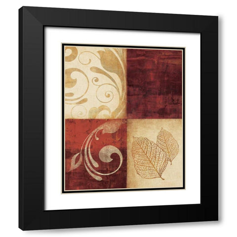 Red DÃ©cor by 4 Black Modern Wood Framed Art Print with Double Matting by Emery, Kristin