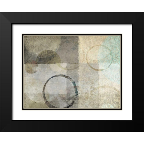 Paradise Moon III Black Modern Wood Framed Art Print with Double Matting by Emery, Kristin
