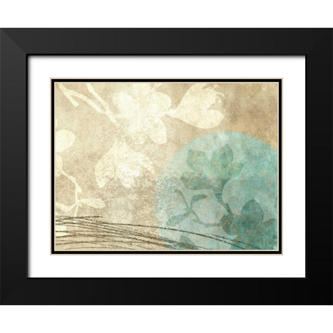 Paradise Moon V Black Modern Wood Framed Art Print with Double Matting by Emery, Kristin