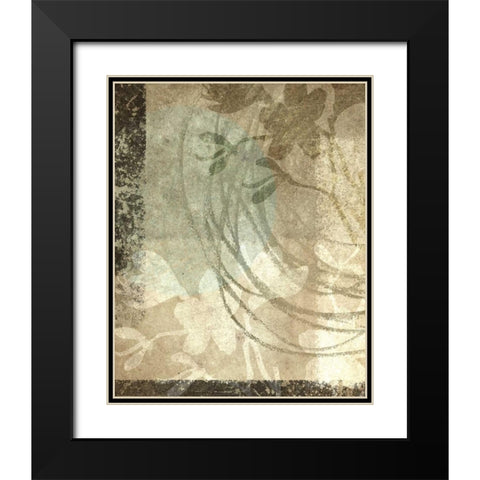 Paradise Moon VIII Black Modern Wood Framed Art Print with Double Matting by Emery, Kristin