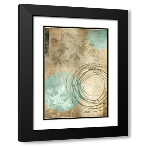 Paradise Moon XV Black Modern Wood Framed Art Print with Double Matting by Emery, Kristin