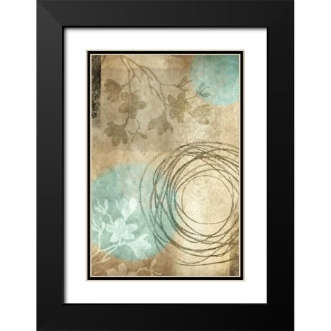 Paradise Moon XV Black Modern Wood Framed Art Print with Double Matting by Emery, Kristin