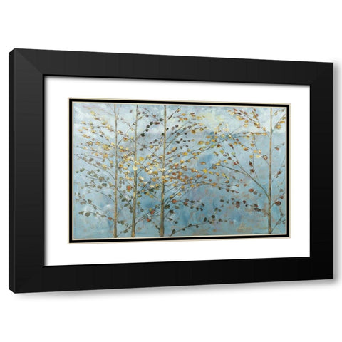 Whispering Aspen 3 Black Modern Wood Framed Art Print with Double Matting by Kruk