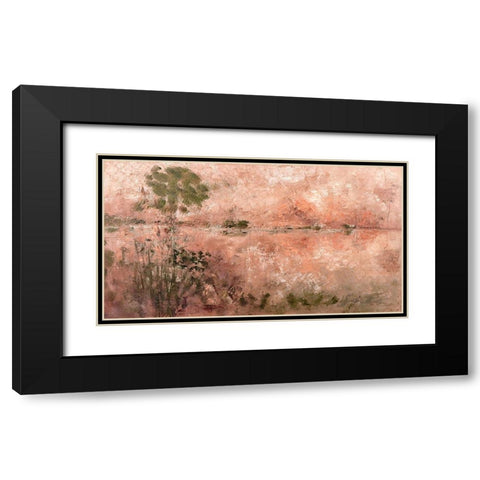 First Light Black Modern Wood Framed Art Print with Double Matting by Kruk